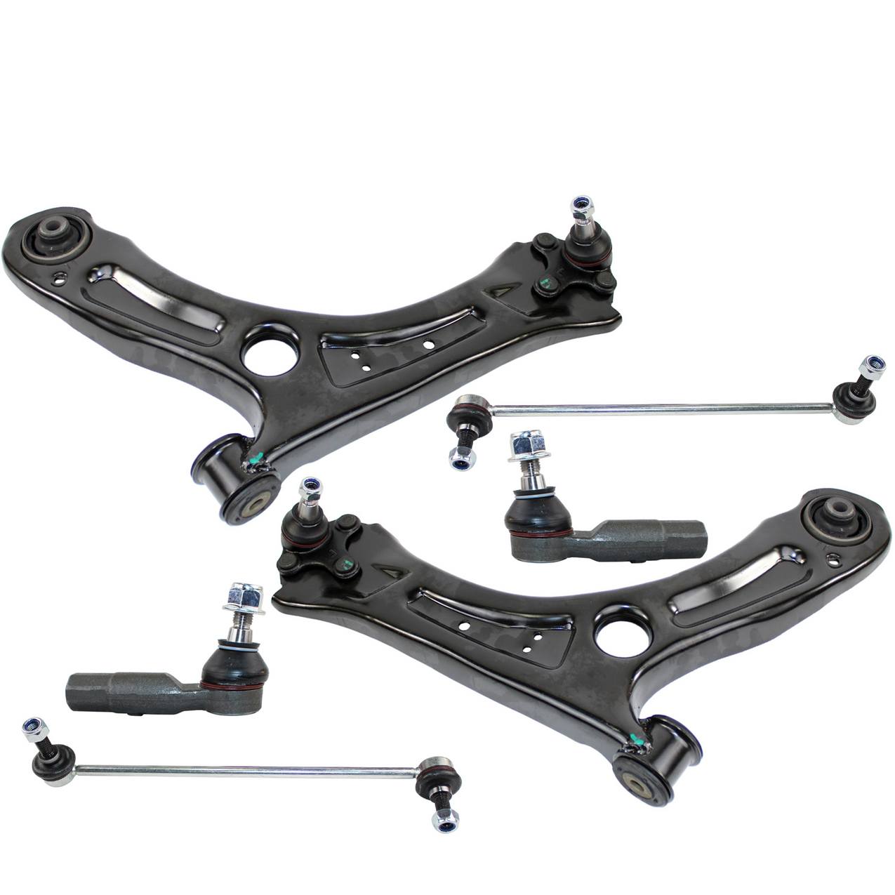 Volkswagen Suspension Control Arm Kit – Front (Lower Control Arm) (Outer Tie Rod End) (Front Stabilizer Bar Link)