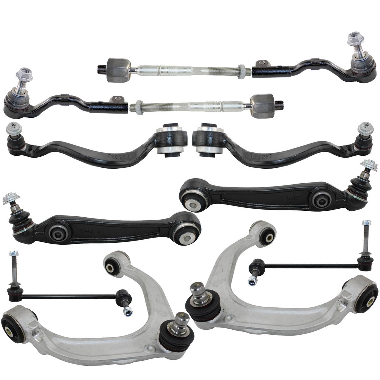 BMW Suspension Control Arm Kit – Front (Upper and Lower Control Arms) (Inner and Outer Steering Tie Rod Ends) (Without Active Steering S217A)