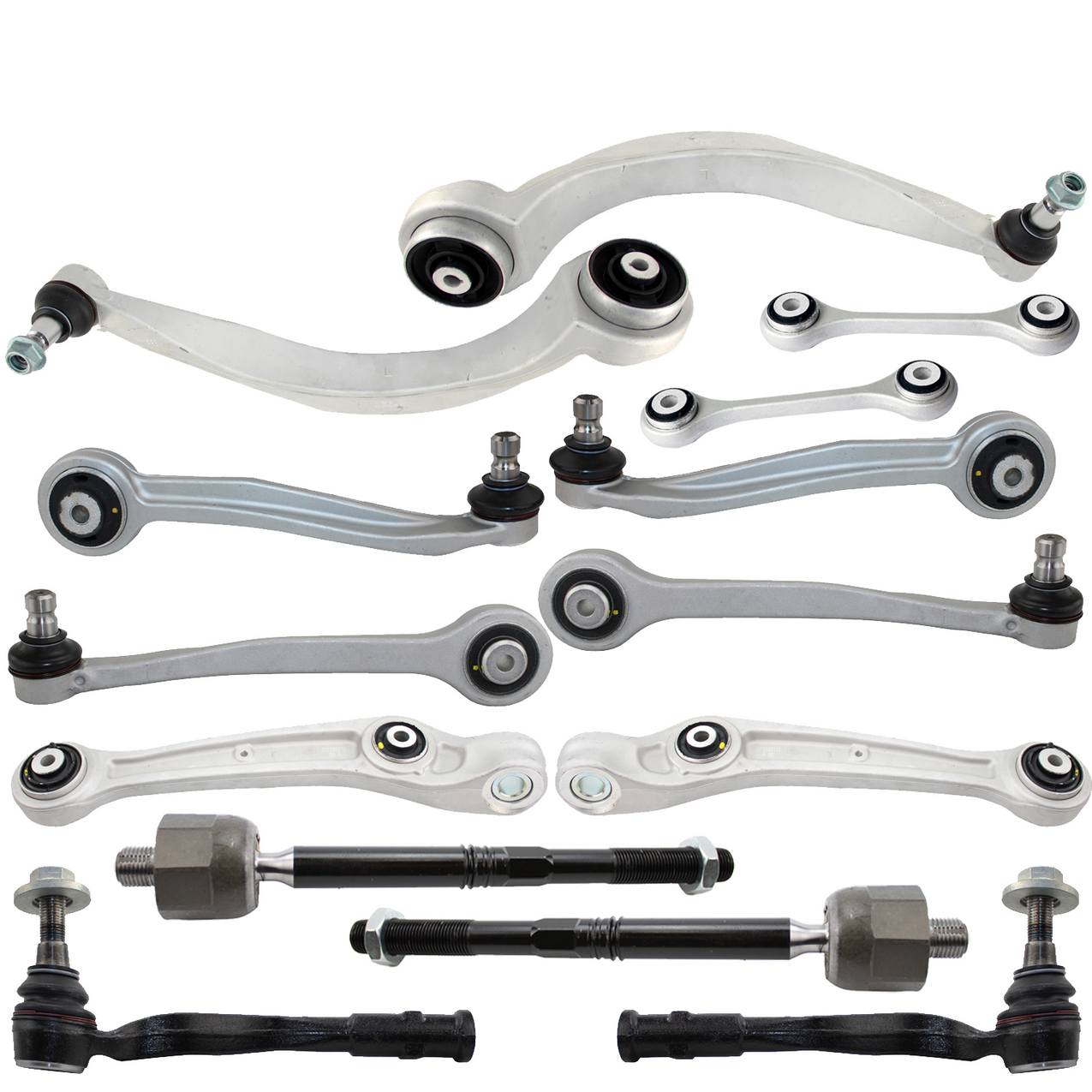 Audi Suspension Control Arm Kit – Front (Upper and Lower Control Arms) (Forward and Rearward) (Inner and Outer Steering Tie Rod End) (Armoured vehicle)