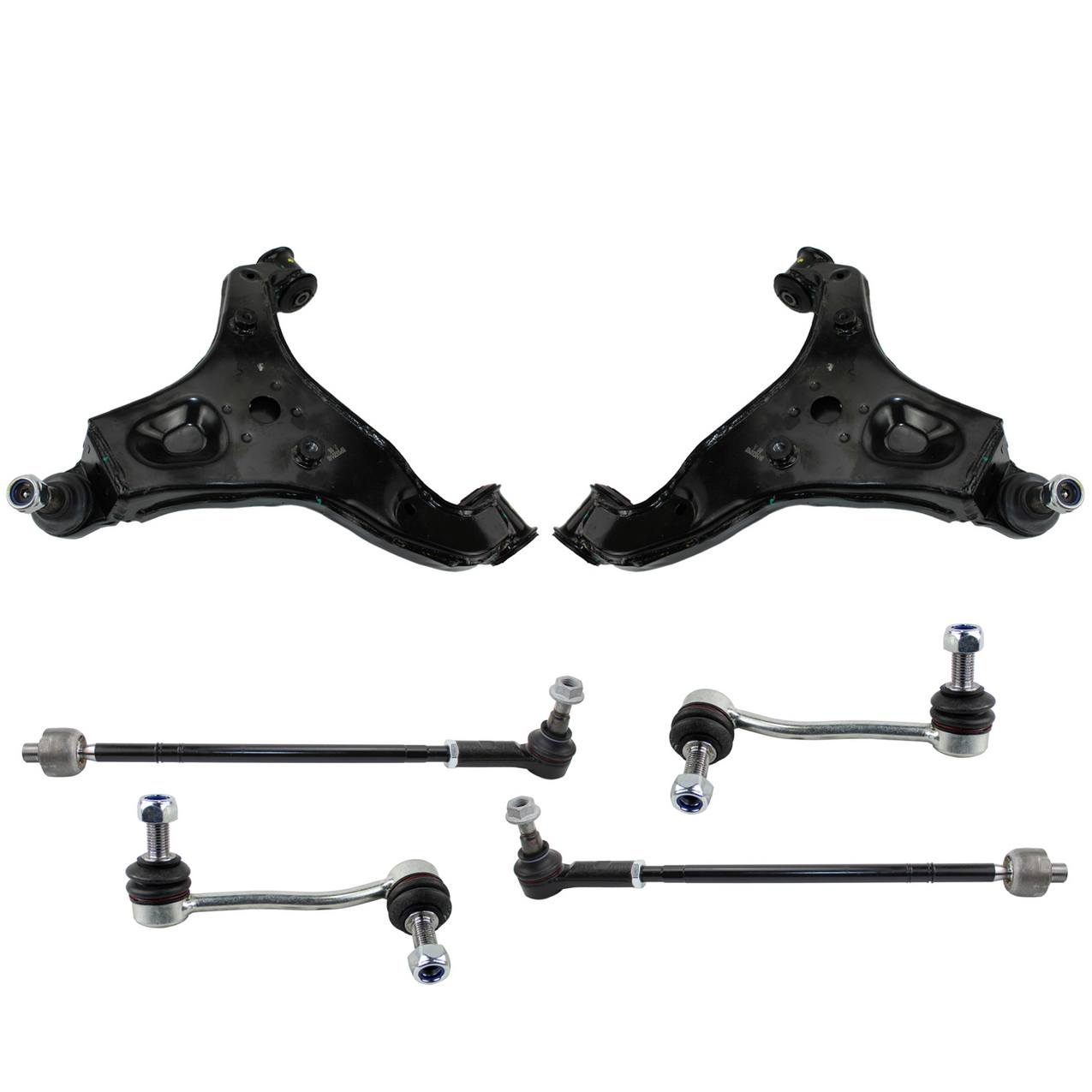 Mercedes-Benz Suspension Control Arm Kit – Front (Lower Control Arm) (Front Tie Rod Assembly) (Front Stabilizer Bar Link)