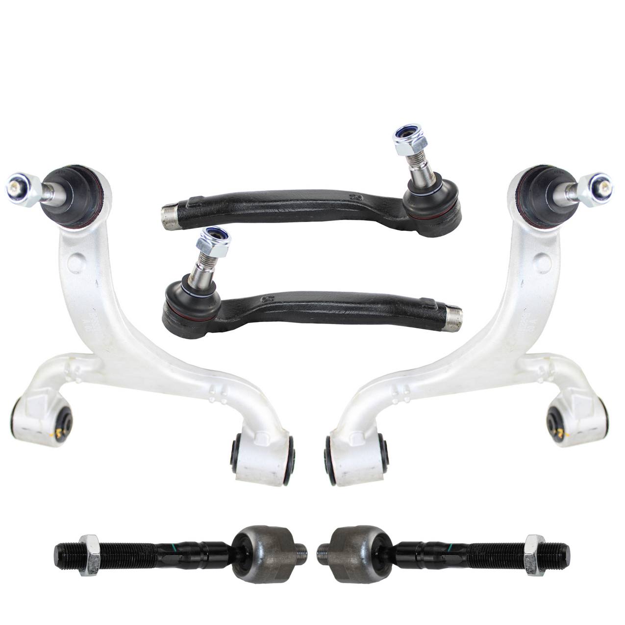 Mercedes-Benz Suspension Control Arm Kit – Front (Upper Control Arm) (Inner and Outer Tie Rod End) (Base)