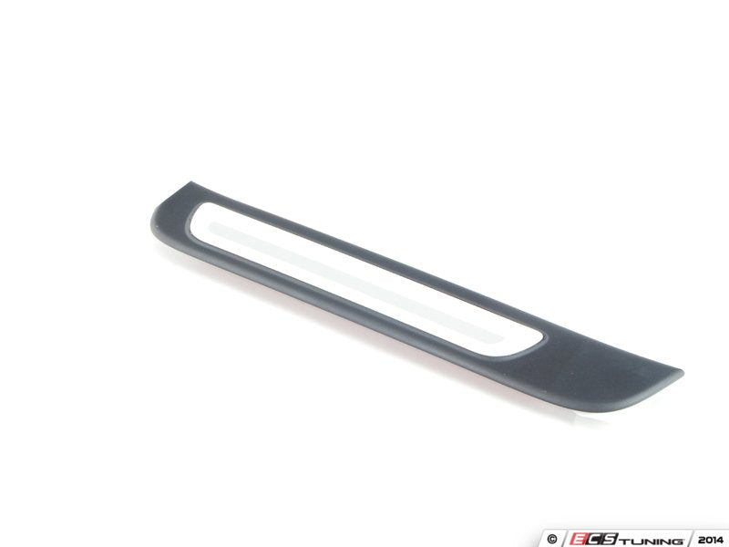 Left Rear Door Sill - Satin Black / Aluminum