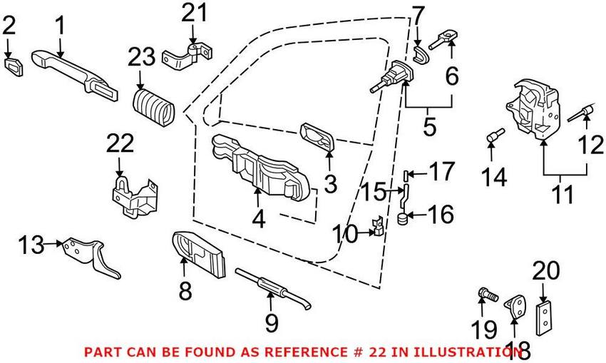 Door Hinge – Front Driver Side Lower