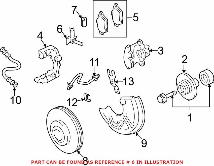 Audi ABS Wheel Speed Sensor – Front 4B0927803E