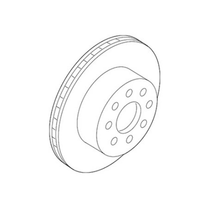 Audi Disc Brake Rotor – Rear Driver Side (335mm)