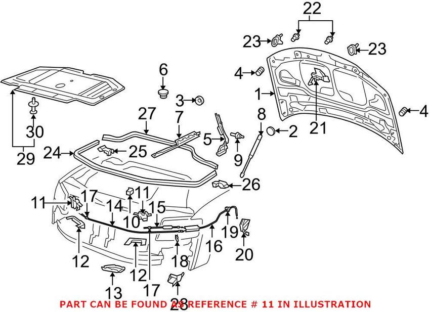 Audi Trunk Lock Actuator Motor 4E0823509H