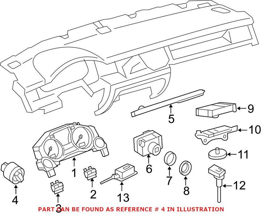 Audi Headlight Switch 4E0941531G5PR