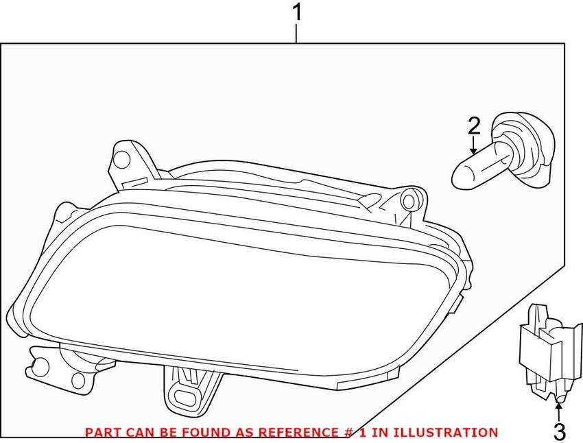 Audi Fog Light – Front Driver Side 4E0941699B