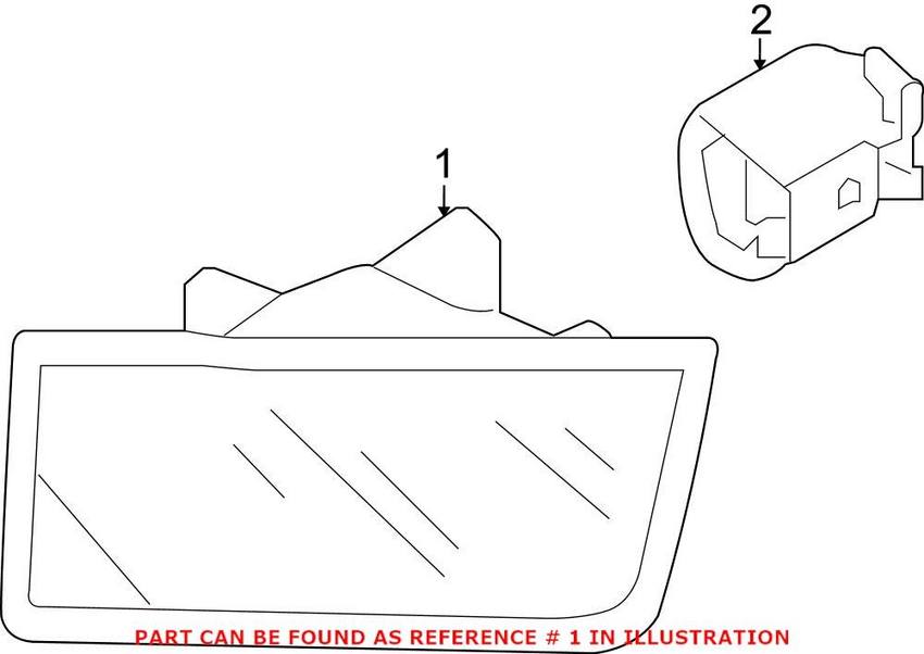 Audi Side Marker Light – Front Driver Side 4E0945071