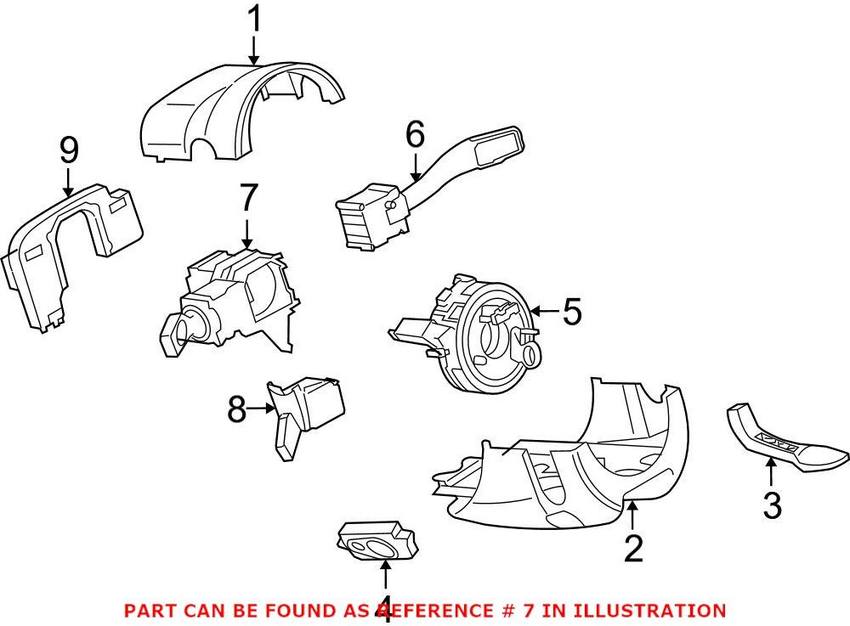 Audi Combination Switch 4E0953513G4PK