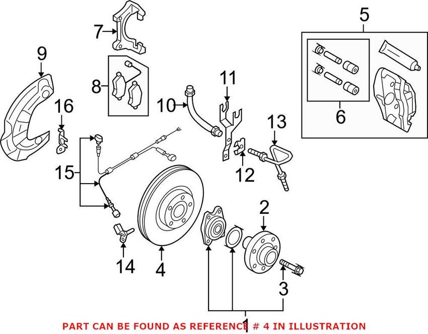 Audi Disc Brake Rotor – Front (385mm)