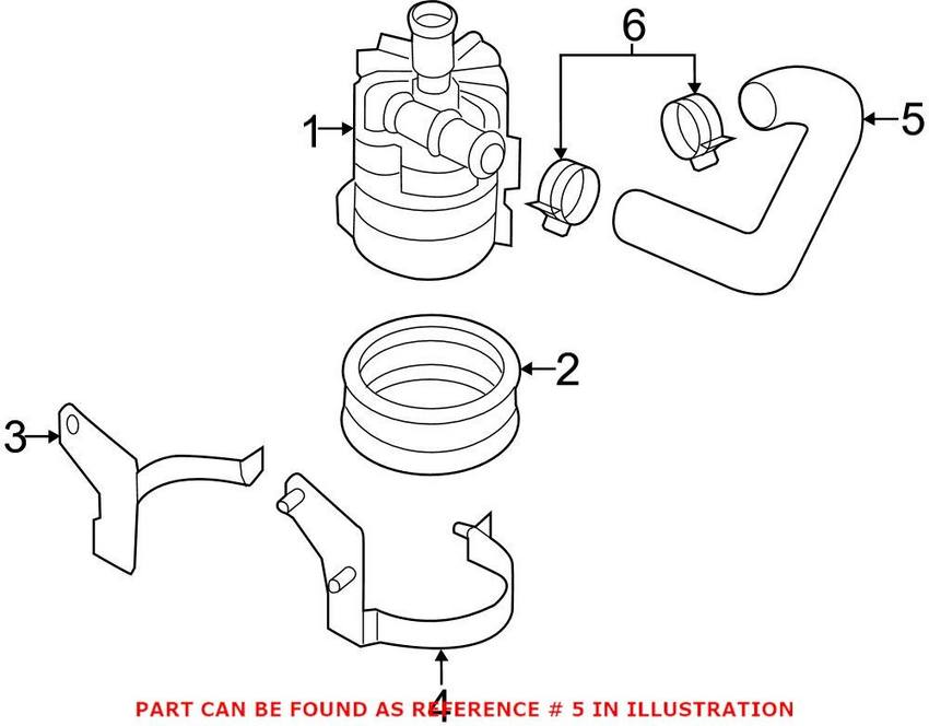 Audi Radiator Coolant Hose 4G0145922C