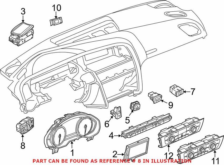 Audi Headlight Switch 4G0941531AN