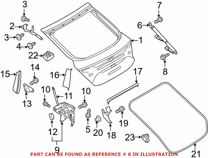 Audi Tailgate Pull Down Motor – Passenger Side 4G8827852F