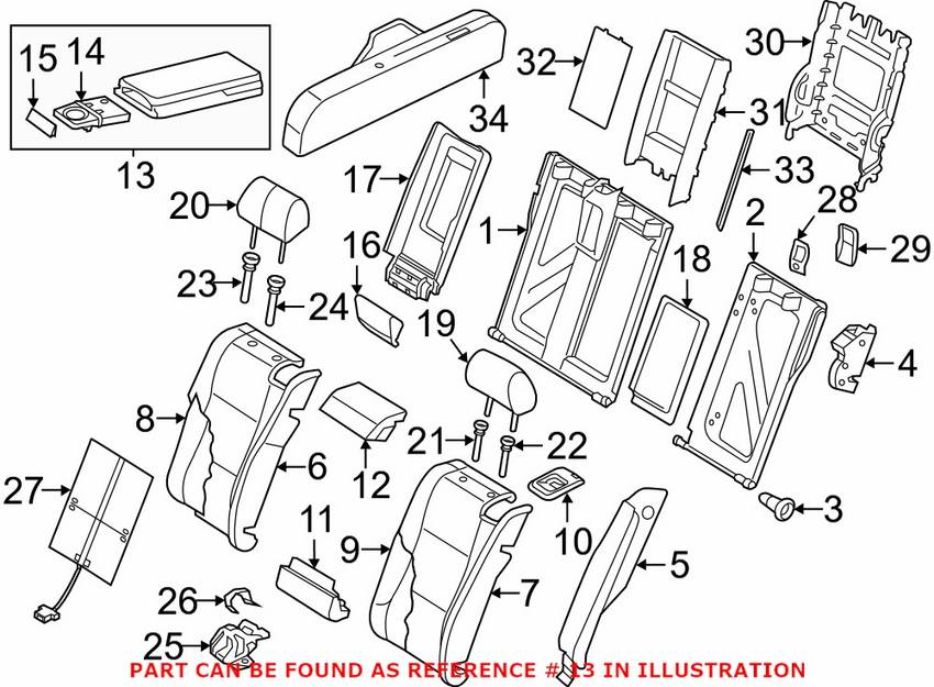 Seat Armrest – Rear