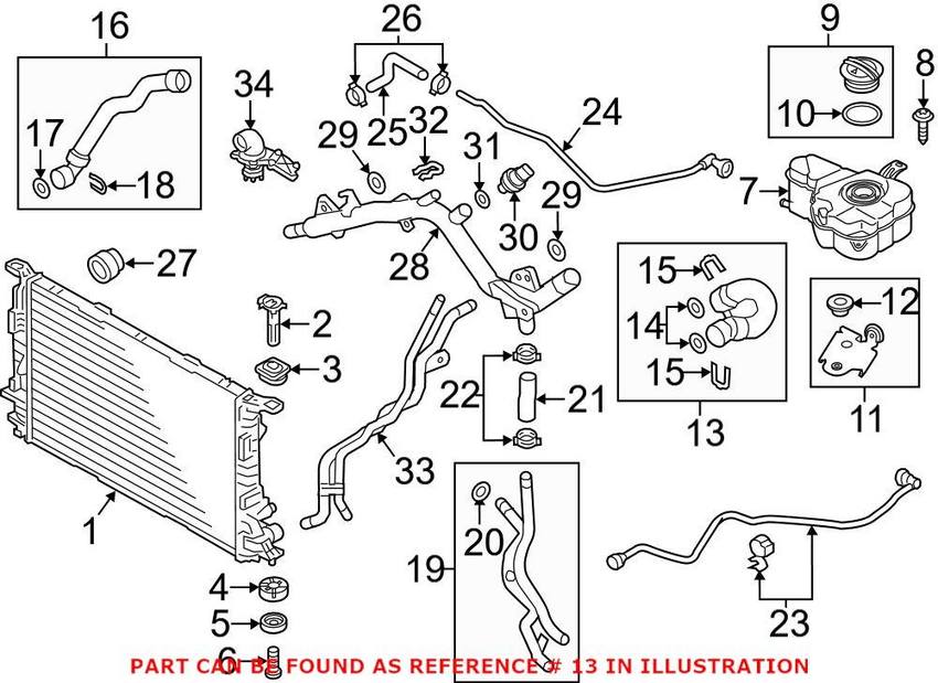 Audi Radiator Coolant Hose – Upper 4H0121101AB