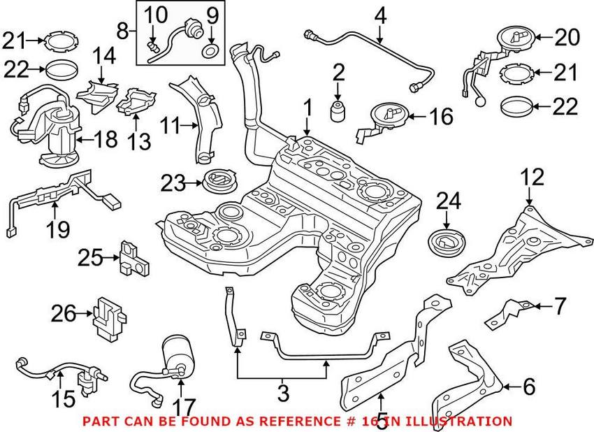 Audi Fuel Tank Sending Unit – Rear 4H0201317AA