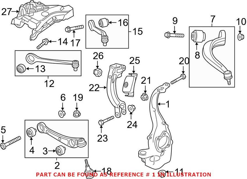 Audi Steering Knuckle – Driver Side 4H0407253L