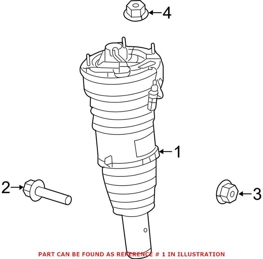 Audi Shock Absorber – Front 4H0616039AP