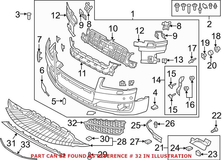 Audi Grille – Front Passenger Side 4H0807680AC3FZ