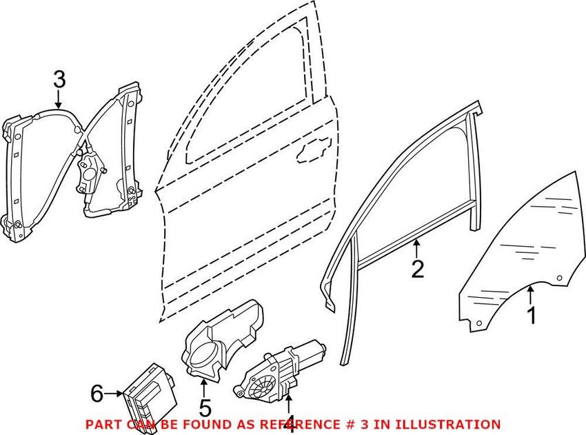 Window Regulator – Front Driver Side