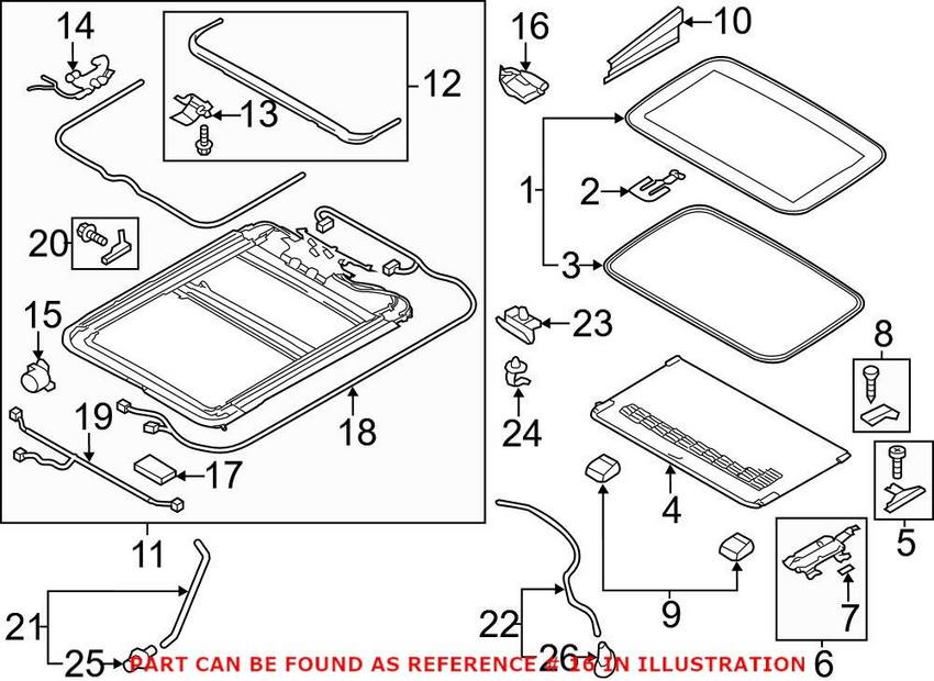 Audi Sunroof Motor 4H0959591B