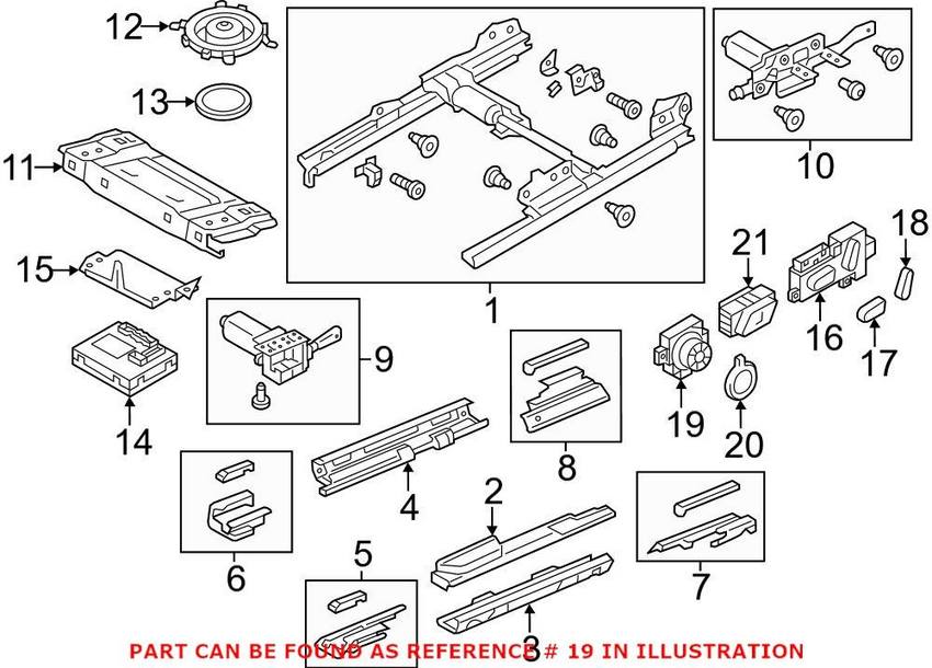 Audi Seat Lumbar Switch 4H0959777B6PS