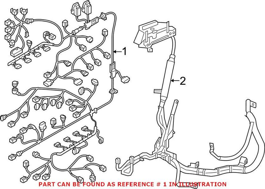 Audi Engine Wiring Harness 4H1971713AE