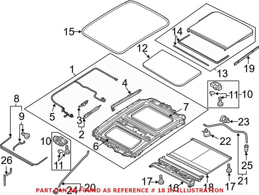 Audi Sunroof Cover 4H4877307AHC1