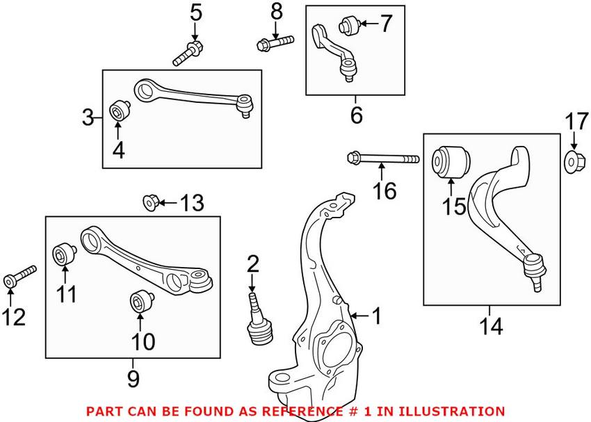 Audi Steering Knuckle 4K0407253D – Genuine VW/Audi