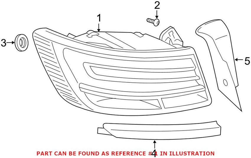 Tail Light Assembly – Driver Side Outer