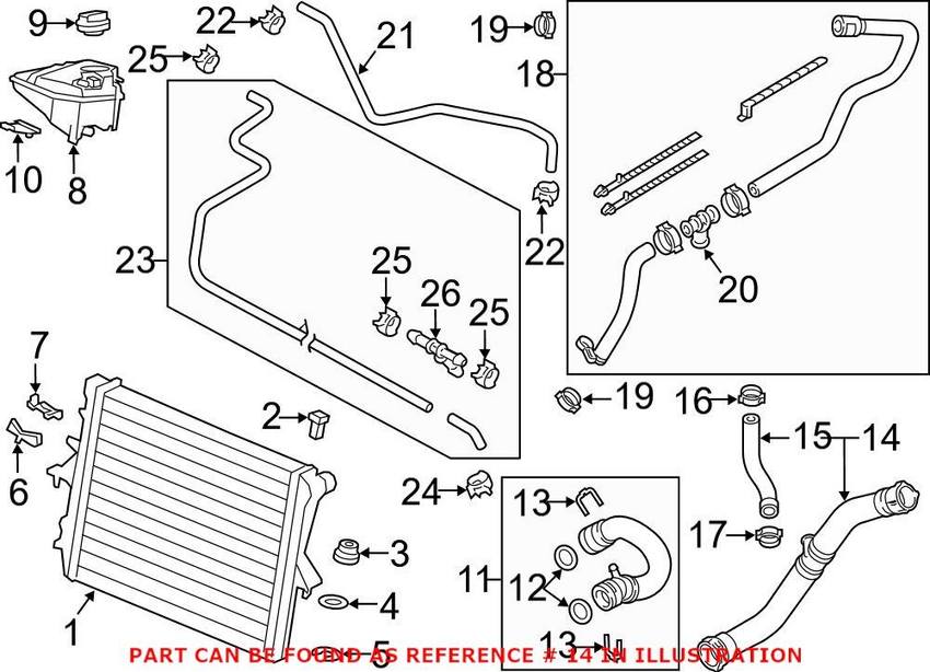 Audi Radiator Coolant Hose – Lower 4L0121051B