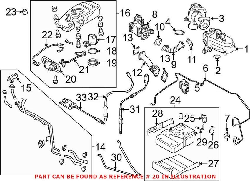 Audi Diesel Exhaust Fluid (DEF) Pump 4L0131899M