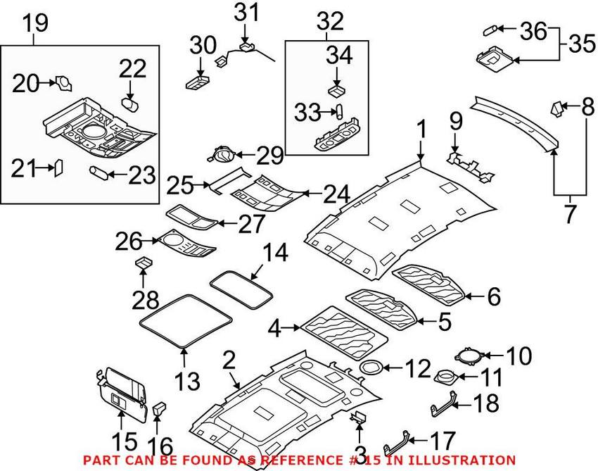 Audi Sun Visor – Driver Side 4L0857551AMH82