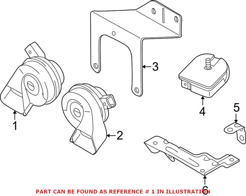 Audi Horn 4L0951223A