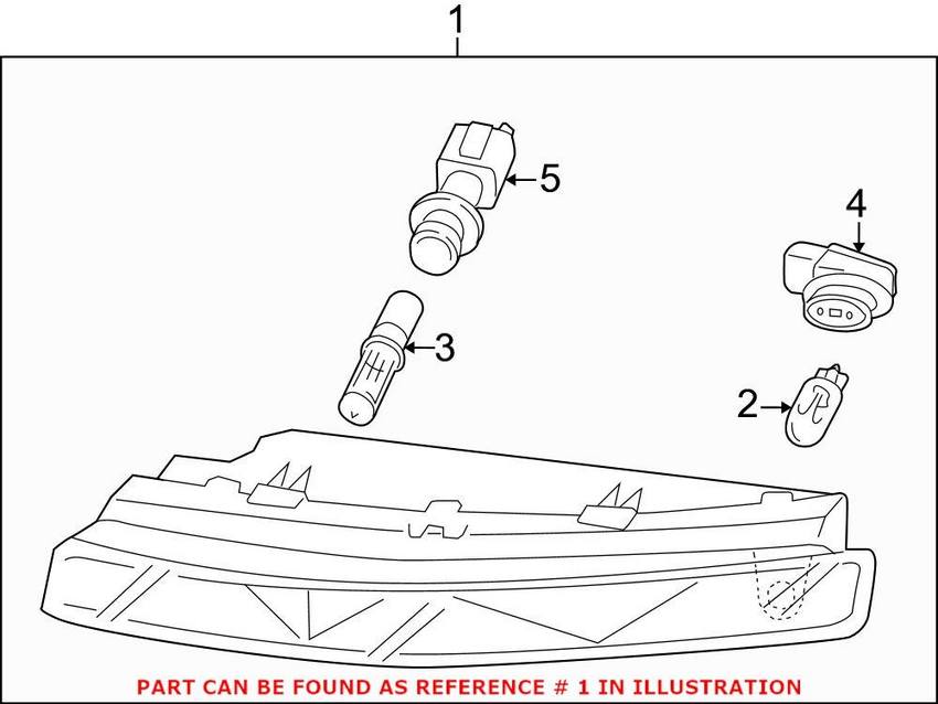 Audi Parking Light Assembly – Front Driver Side 4L0953041C