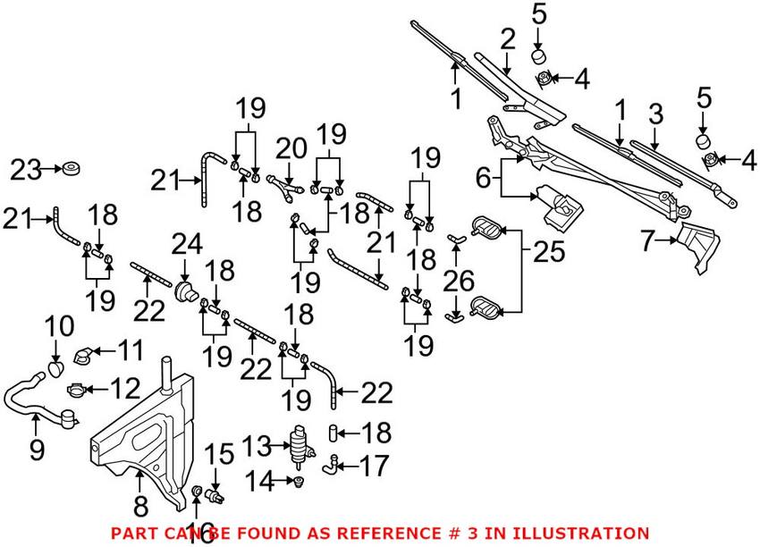 Windshield Wiper Arm – Front Driver Side