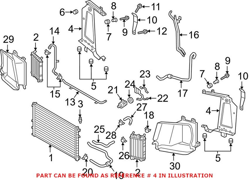 Radiator Mount Bracket – Front