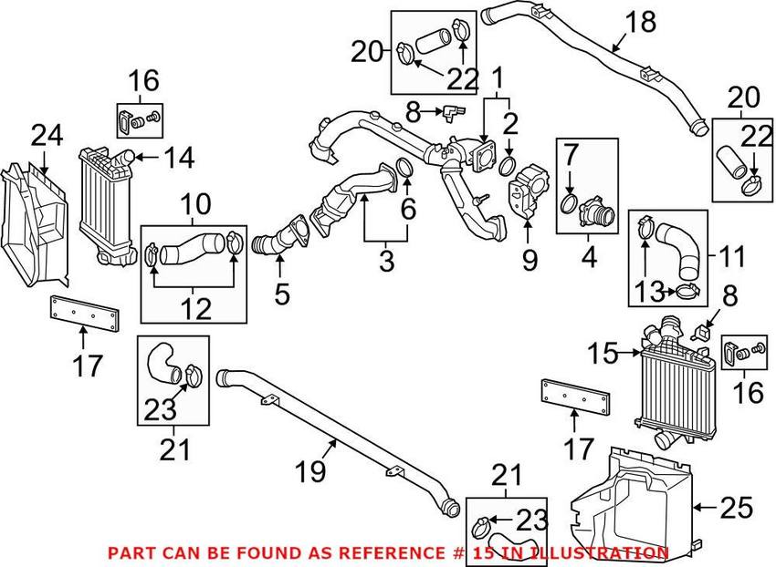 Audi Intercooler – Driver Side