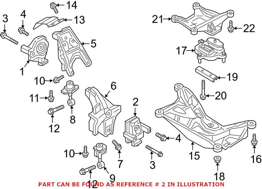 Audi Engine Mount – Driver Side 4M0199371FC