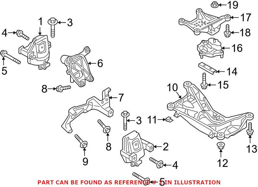 Audi Engine Mount – Driver Side 4M0199371FG