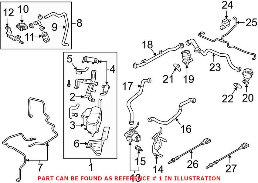 Audi Vapor Canister 4M0201799Q – Genuine VW/Audi