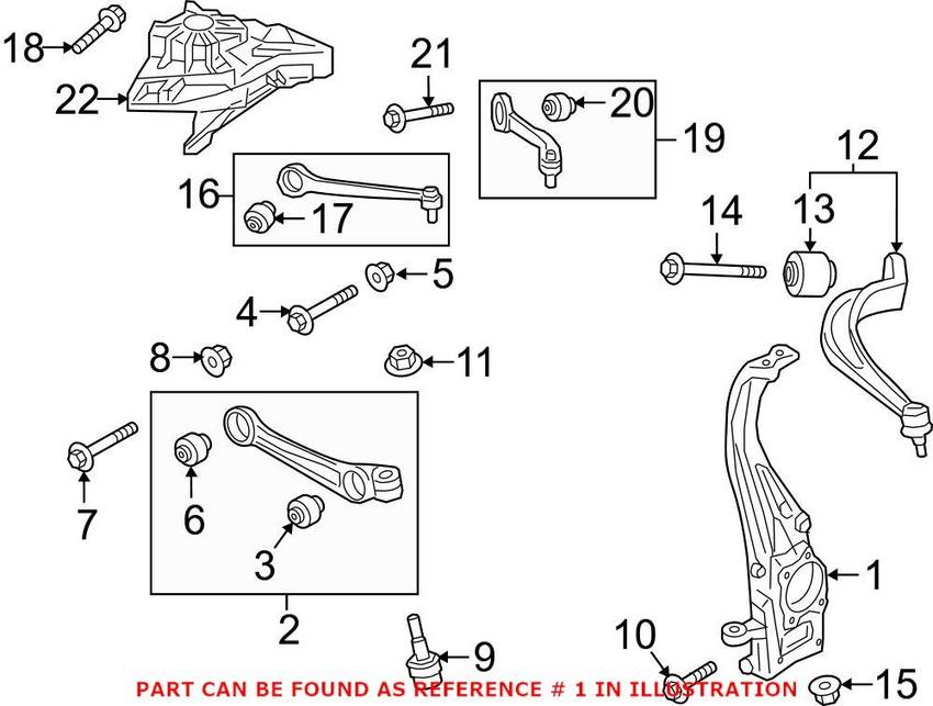 Audi Steering Knuckle – Driver Side 4M0407253J