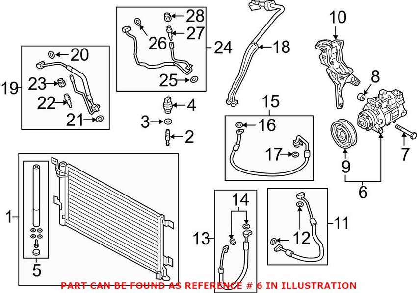 Audi A/C Compressor 4M0820803