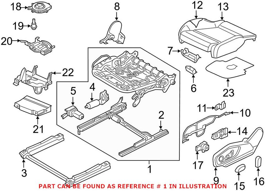 Seat Frame – Front Driver Side