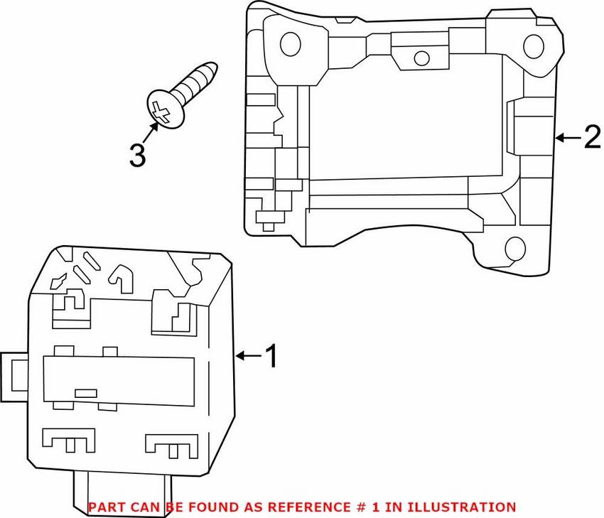 Audi Blind Spot Detection System Warning Sensor – Driver Side 4M0907590B