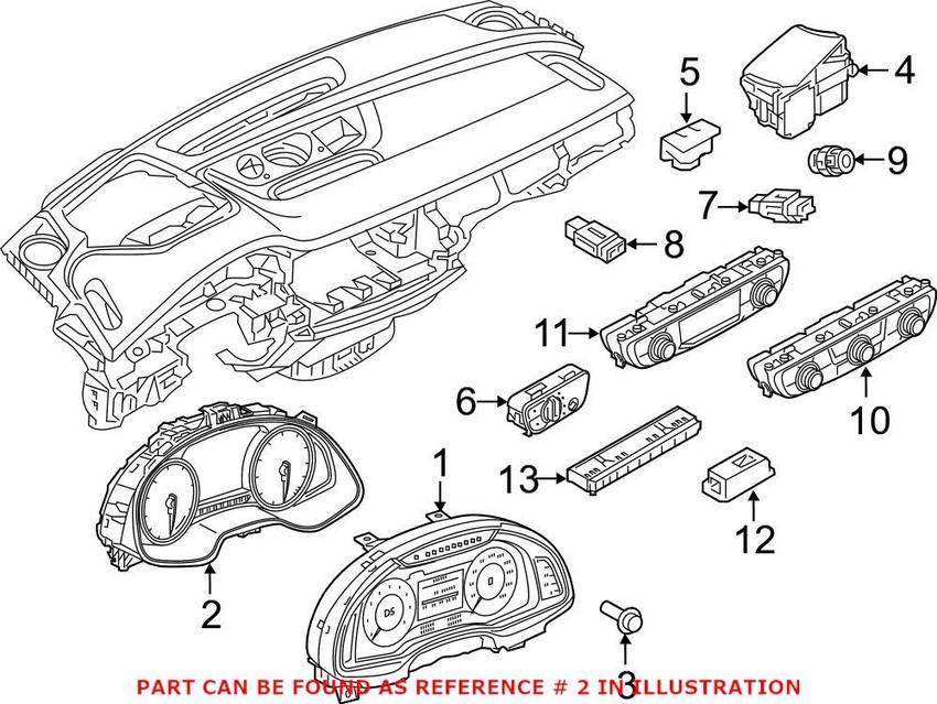 Audi Instrument Cluster 4M0920870A