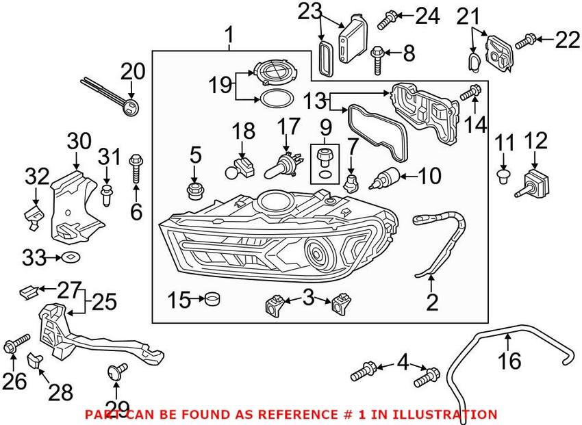 Audi Headlight Assembly – Front Driver Side 4M0941043E