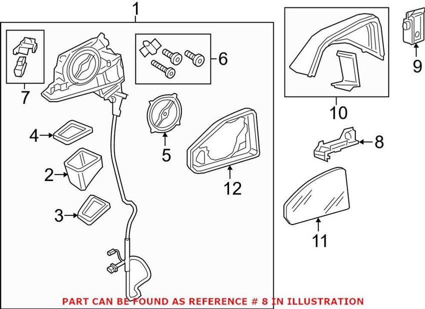 Audi Turn Signal Light Assembly – Passenger Side 4M0949102A