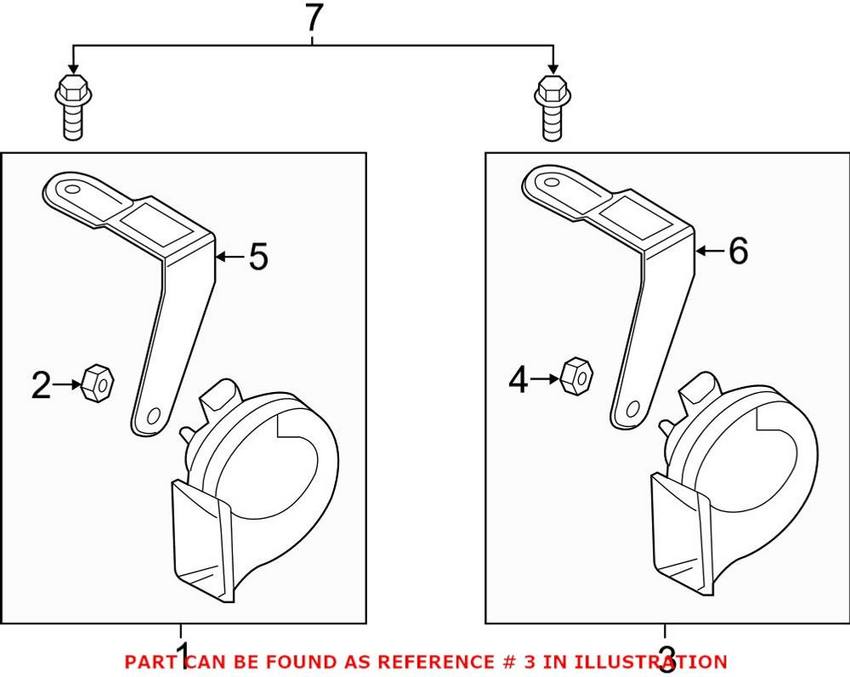 Audi Horn 4M0951209 – Genuine VW/Audi